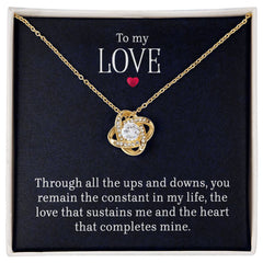 To My Love - Lov eKnot Necklace
